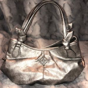 Silver Simply Vera hobo handbag